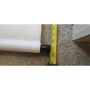 Red and Black Scroll Painting on Embroidered Fabric Maybe Silk Circa 1925